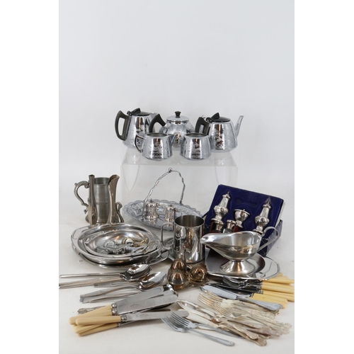 329 - Quantity of silver plated items, EPNS, cutlery etc