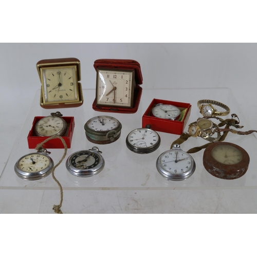 383 - A collection of pocket watches.