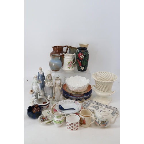 411 - Selection of ceramics and glassware to include Coalport, Country craft collection etc.