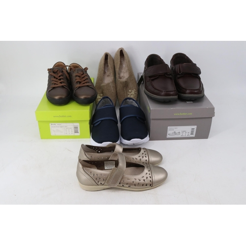 419 - Selection of Hotter and Cotton Trader shoes in various styles and sizes (see pictures for sizes)