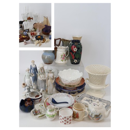 411 - Selection of ceramics and glassware to include Coalport, Country craft collection etc.