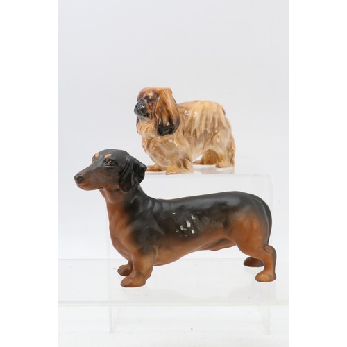 155a - Beswick figurine Hazel Nutt (David Hand's Animaland) together with Royal Doulton Pekinese HN1012 tog... 