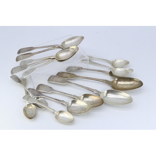 31 - Selection of Antique silver hallmarked spoons approx. 590g