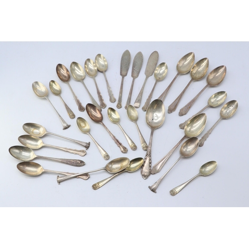 52 - A selection of Silver hallmarked teaspoons (approx. weight 360g)