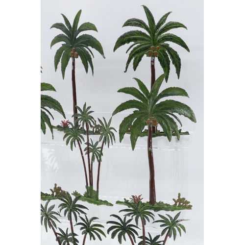 88 - A good selection of vintage hollow cast Britains Palm trees