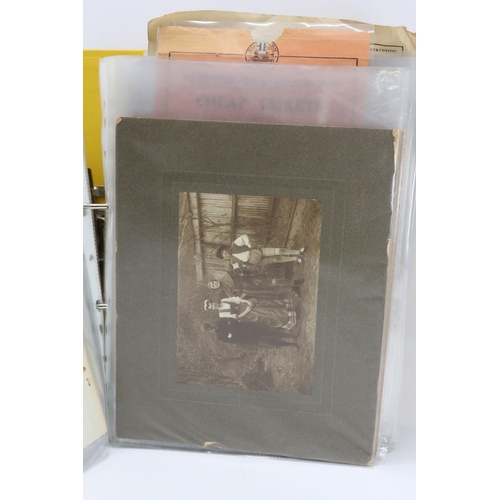 162 - Wimborne Interest 1920-1945 a large quantity of assorted ephemera  bill of sales, photographs from a... 