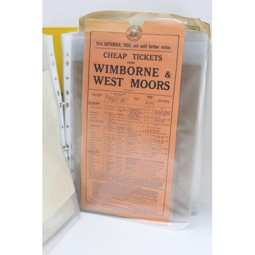 162 - Wimborne Interest 1920-1945 a large quantity of assorted ephemera  bill of sales, photographs from a... 