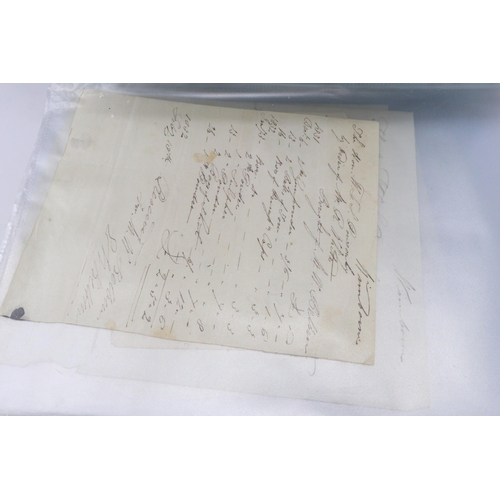 164 - 1625-1846 extremely well document selection of indentures, deeds, documents - relating to or mention... 