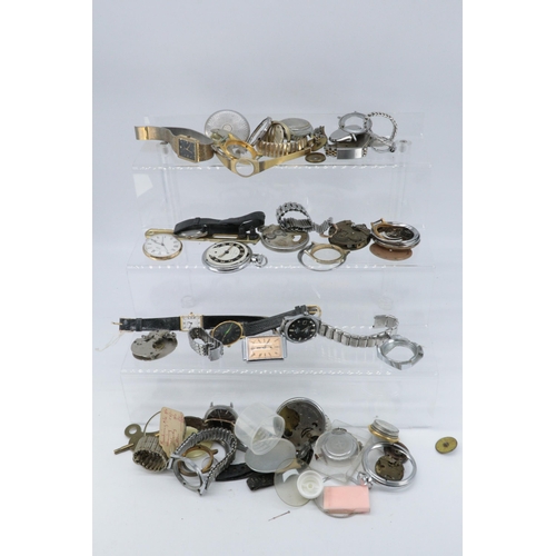 92 - Assorted wristwatches and parts all considered spares.