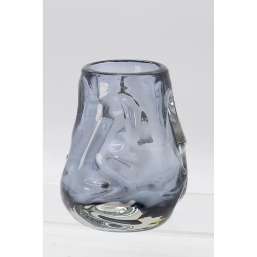 294 - Smoked glass Whitefriars vase.