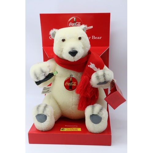 403 - Steiff Coca Cola Polar Bear 670336 in original packaging