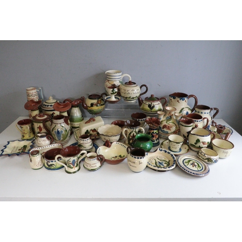 623 - Large quantity of vintage Mottoware to include Jugs, teapots, dishes etc