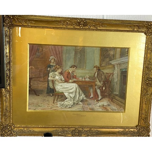 279a - A glazed and gilt framed watercolour 