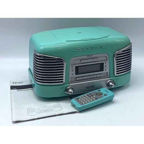 667 - Retro style radio with remote and instrutions TEAC SLD90 trade/spares/repairs