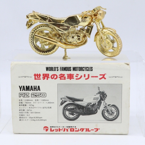 2 - Japanese Worlds Famous Motorcycles Yamaha RZ 250 made in Taiwan