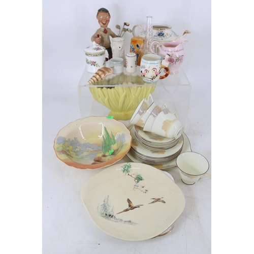 75 - A part Royal Doulton tea service, other decorative ceramics etc