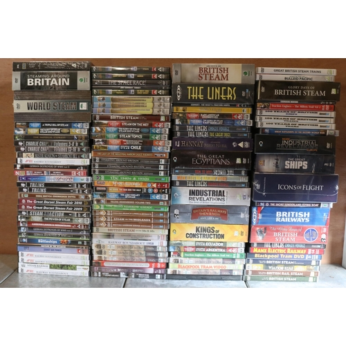 87 - Large selection of DVD's boxed sets mainly steam interest.