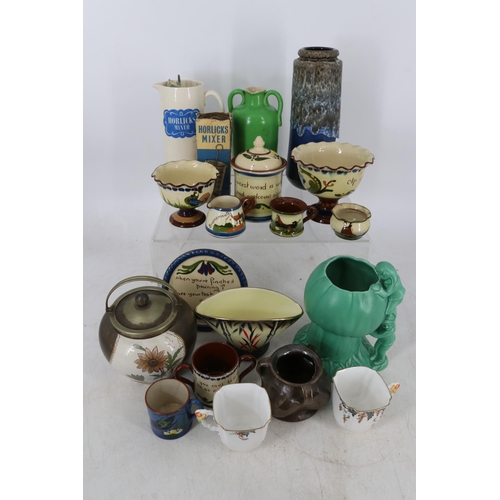 260 - Assorted date line ceramics including motto ware, Doulton, Poole, Silvac etc