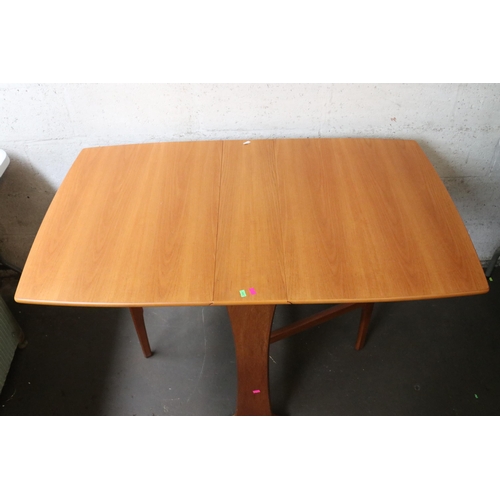 295 - Legate furniture drop leaf table measuring approx 75cm Wide x 123cm extended.