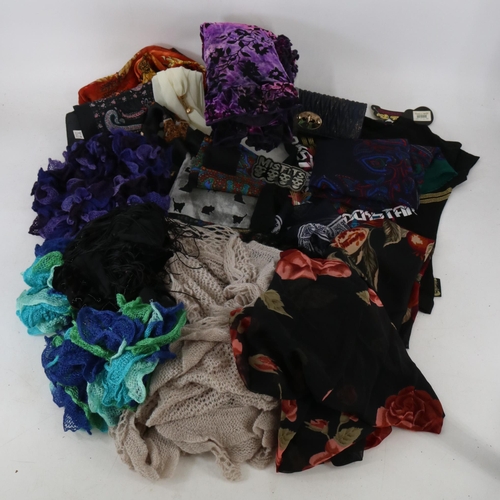 333 - Collection of scarves, purses, ties etc