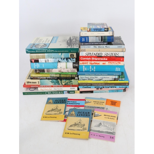 369 - A quantity of shipping books both passenger, commercial and some naval.