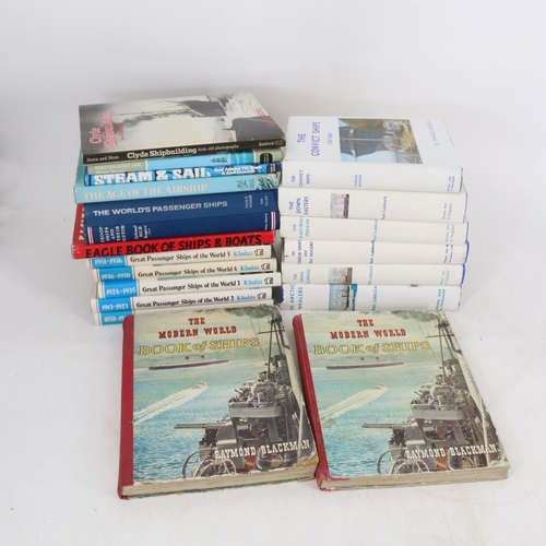 369 - A quantity of shipping books both passenger, commercial and some naval.