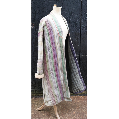 390 - A vintage striped coat bought from Afghanistan in 1971, blazer, Butlers Harris tweed jacket and a Pi... 