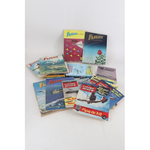 407 - A collection of books and magazines featuring aircraft, military and civil, airships and others.