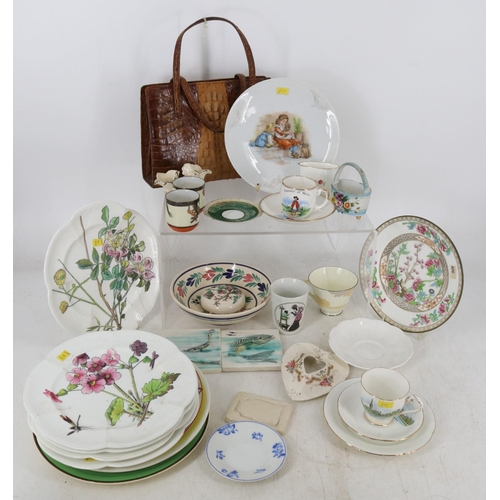 462 - Large general lot to include pair of decanters, Waterford bunny, figurines, bags, assorted ceramics ... 