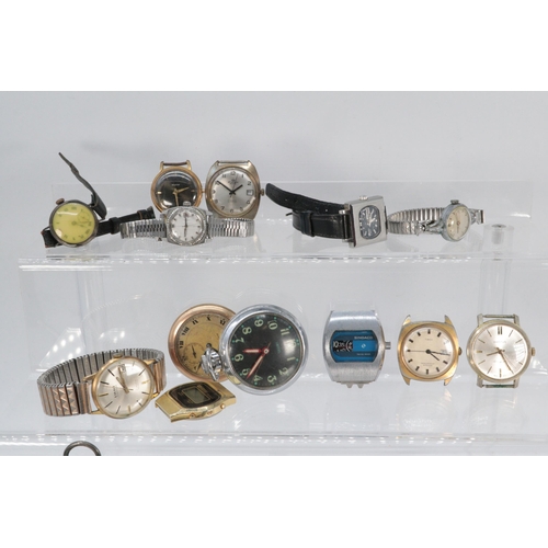 18a - Selection of assorted wristwatches, winders and automatics, untested.