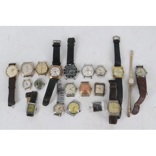 11 - Quantity of vintage wristwatches including Adrem sub, Havers, Relide and many others (all untested d... 