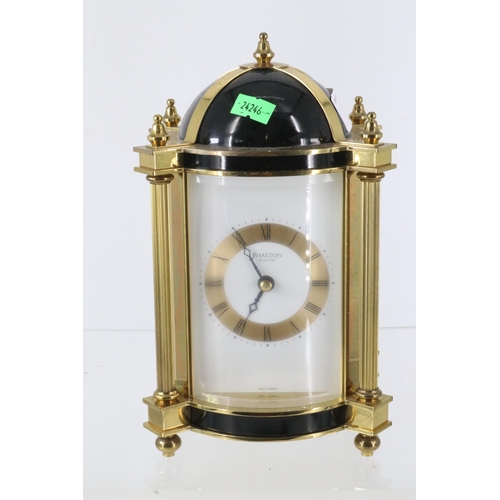 15 - A Phaeton acctim west german chauteau mantle clock