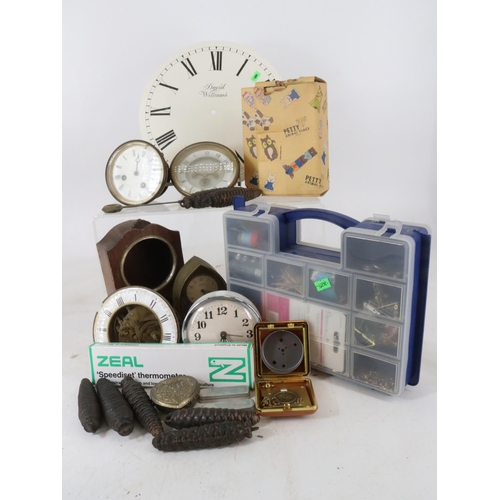 42 - Large assorted mix of watch and clock parts / spares etc