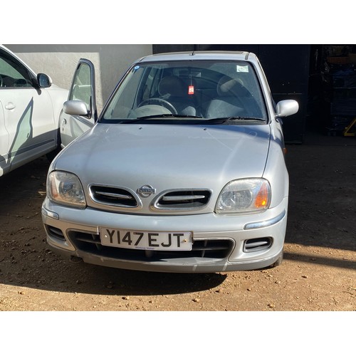 1 - Nissan Micra 2001 car,two keys,no paper work,no V5. (running at time of delivery, may need a new bat... 