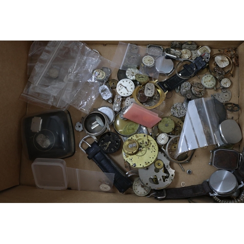 147 - Quantity of assorted watch movements wristwatch spares