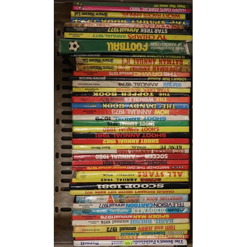 150 - Collection of mainly children's annuals, mostly television and sports orientated, three Rupert annua... 