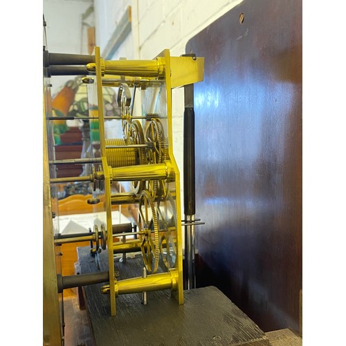 1A - Good quality 19th century mahogany cased regulator timepiece, with glazed pendulum door, the square ... 