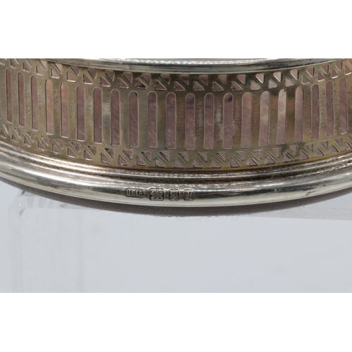 31 - Pair of Silver hallmarked bottle coasters