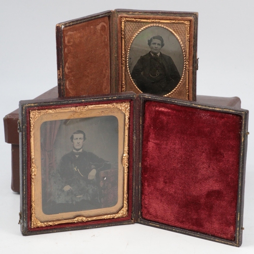 43 - Two antique daguerreotypes