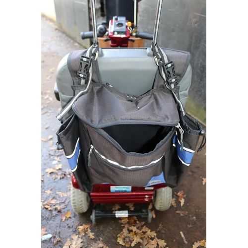 3 - Shoprider deluxe S-889 Norman Rodeo mobility scooter with keys, battery pack, backpack, instructions