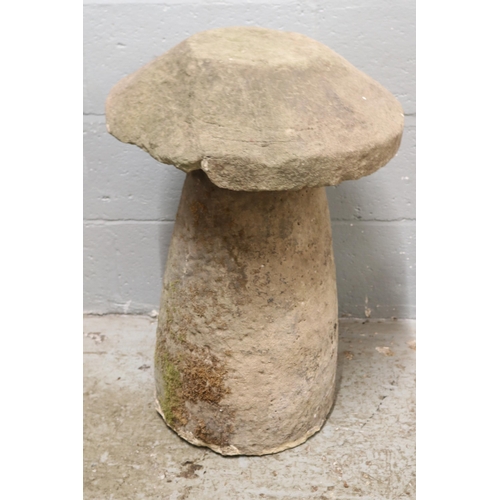 11 - Composite staddle stone measures approx 74cm h