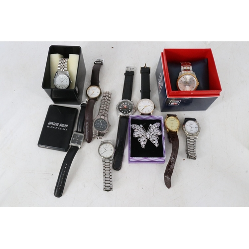 25 - Selection of watches mostly Quartz including a boxed Royal Navy watch