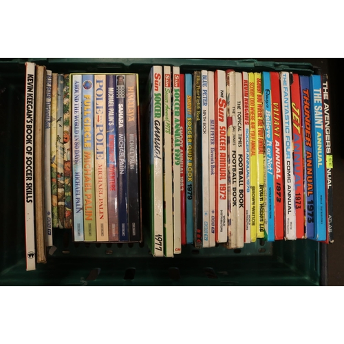 61 - Collection of mainly children's annuals, mostly television and sports orientated, three Rupert annua... 