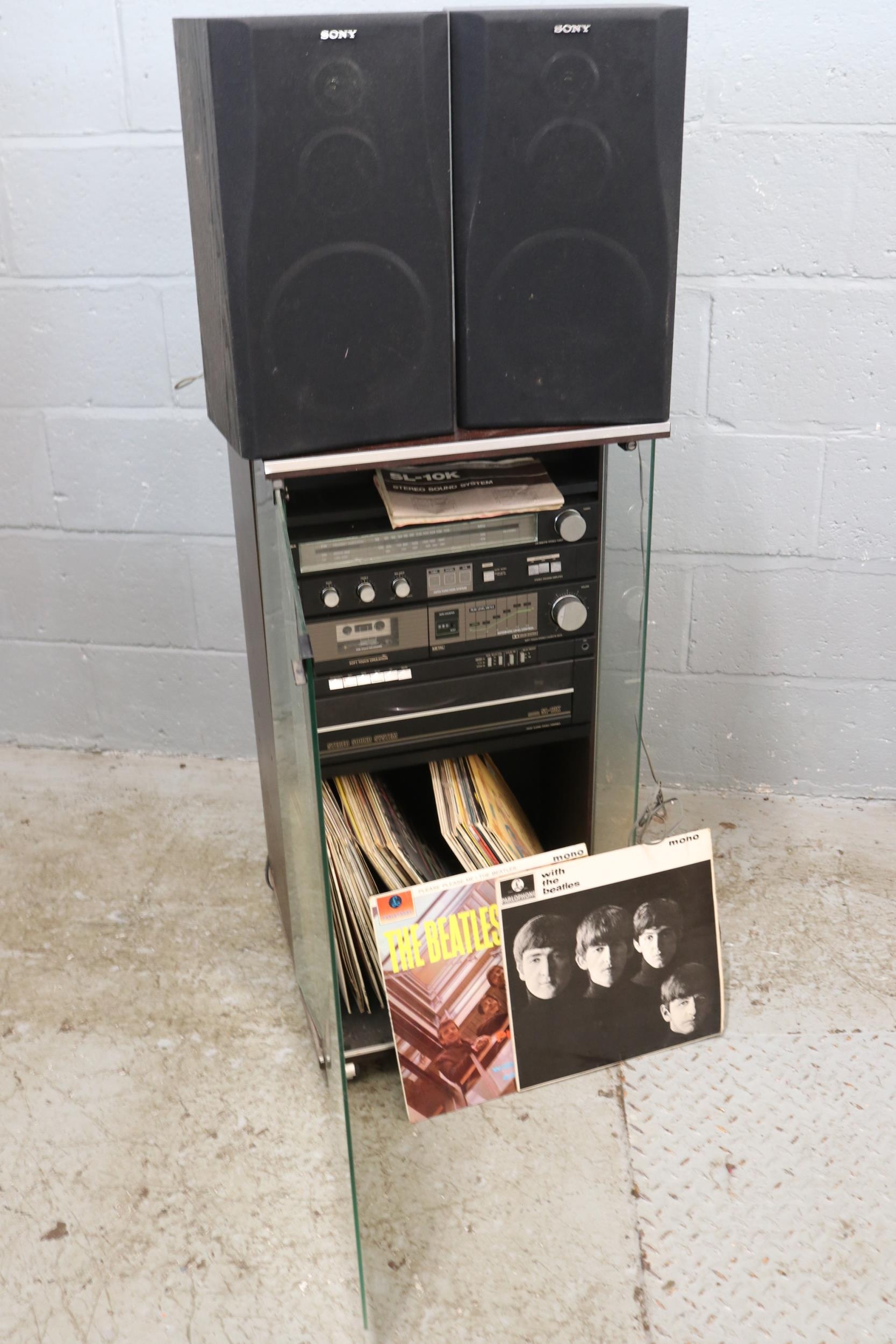Toshiba SL 10k Stereo Sound System With Sony Speakers Instruction 