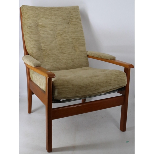 238 - Pair of vintage armchairs made by Cintique Chair Co London (one shown) (Upholstery does not comply t... 