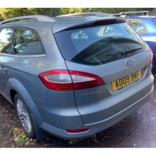 2A - Ford Mondeo 2009 5 door, manual. Two keys (note - no V5, flat battery) AO09 BWF mileage approx 81,89... 