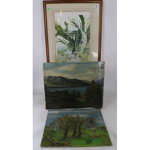 93 - Quantity of Drakes Voyages etchings together with a selection of assorted table linen, RHS medal and... 
