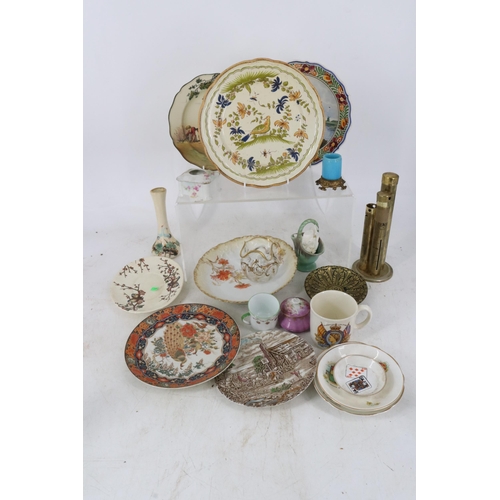 93 - Quantity of Drakes Voyages etchings together with a selection of assorted table linen, RHS medal and... 