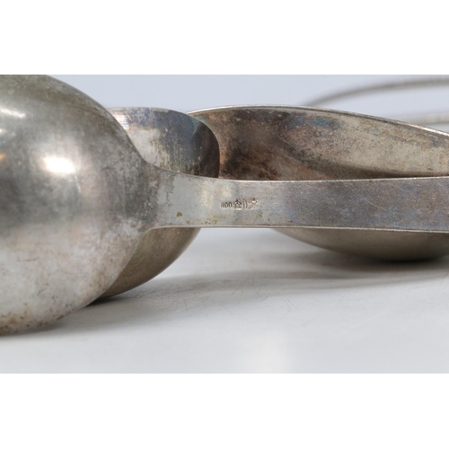 55 - Selection of 800 grade Silver spoons, ladle etc. Weight approx. 660g