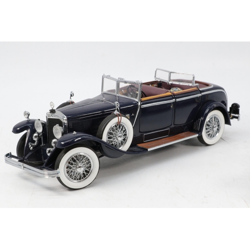 116 - Franklin Mint Bentley, Mercedes and a Duesenberg diecast vehicles all three have minor pieces missin... 